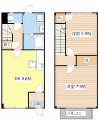 クレストビレッジⅡの物件間取画像